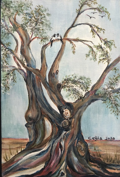 Zeytin Ağacı 20X30 cm Tüab - Ceyda Çoksezen